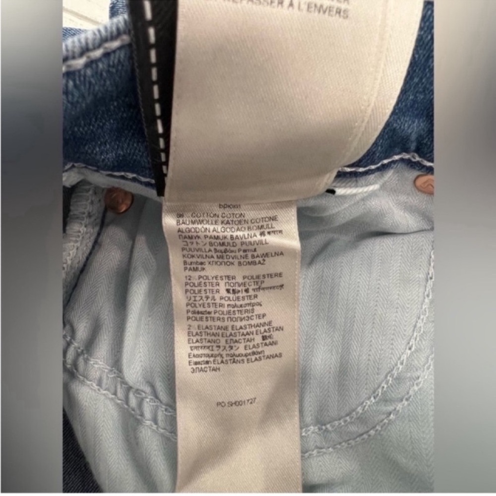 7 For All Mankind Dojo Original Jeans Women's Flare Leg Trousers NWT Size 24 - Picture 6 of 6